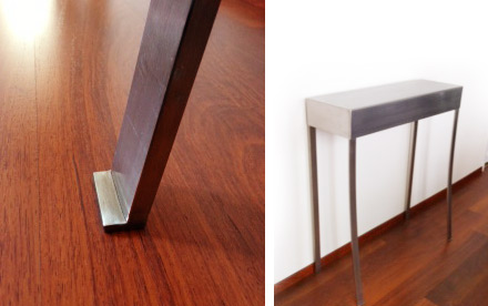 console inox brossé prestige pièce unique